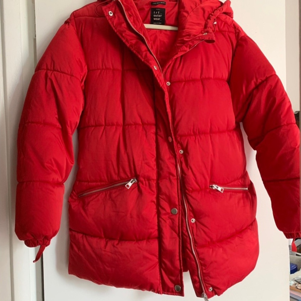 ZARA PUFFER COAT - Picture 1 of 4